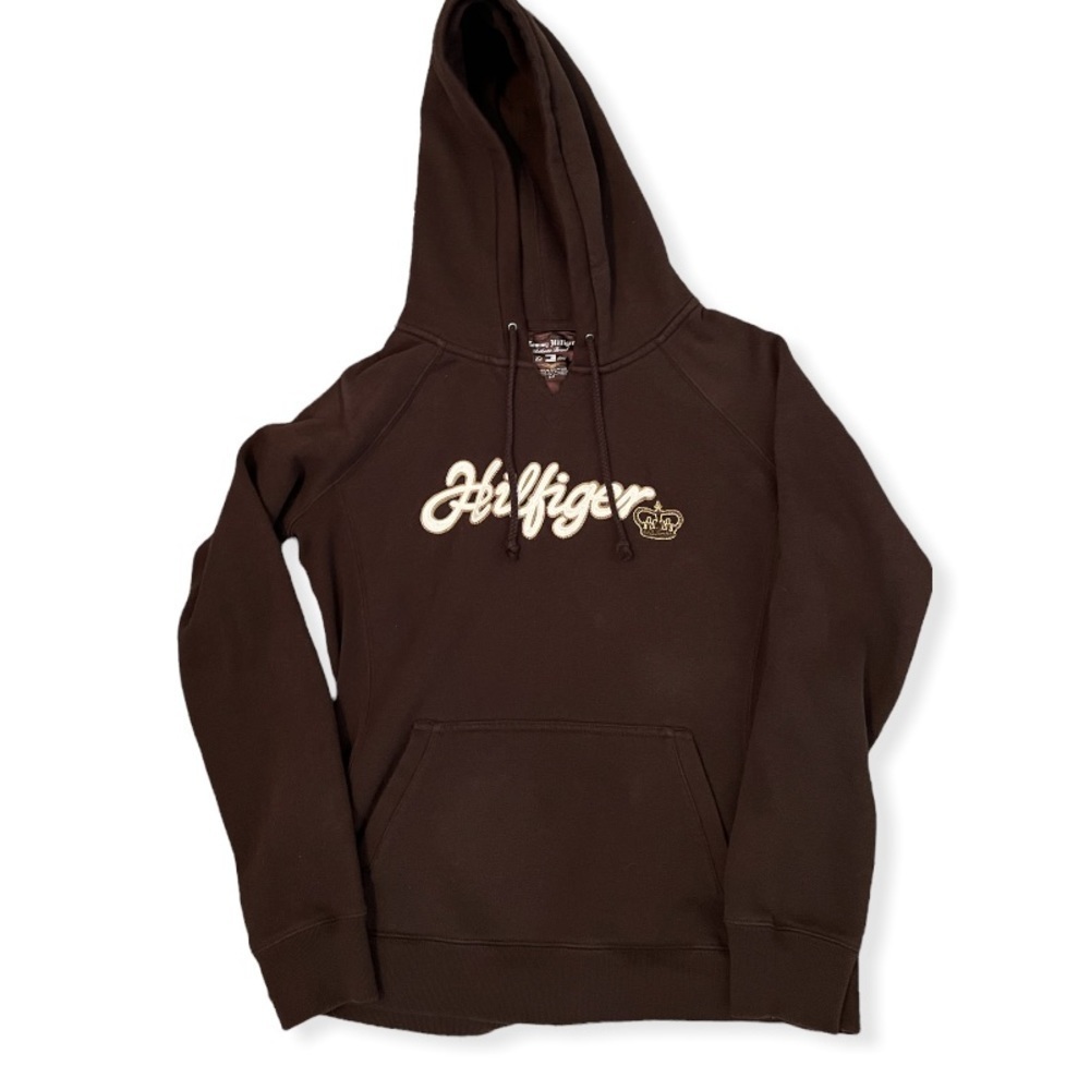 Tommy Hilfiger Brown Hoodie Size Small (4/6)